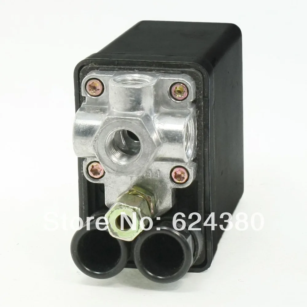 AC 240V 15A 175 PSI 12 бар 1/4 NPT 4 порта Переключатель давления для воздушного компрессора