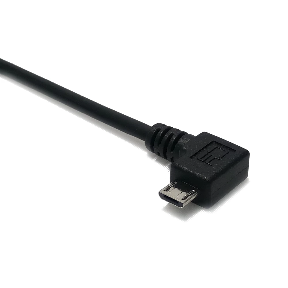 25 см левый правый угол 90 градусов USB 2 0 штекер на Micro 5 контактов двусторонний