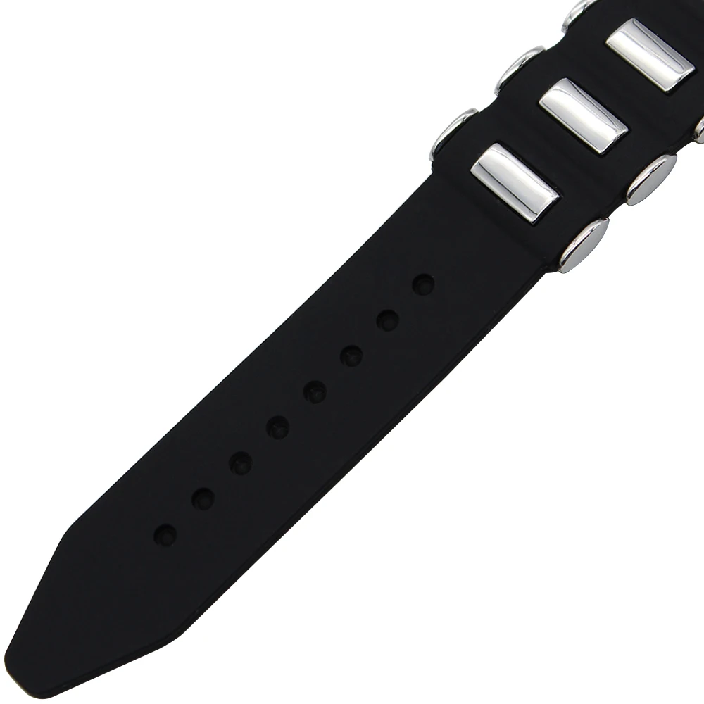 

22mm Silicone Rubber Watch Band + Tool for Pebble Time Steel Watchband Replacement Strap Wrist Belt Bracelt Black