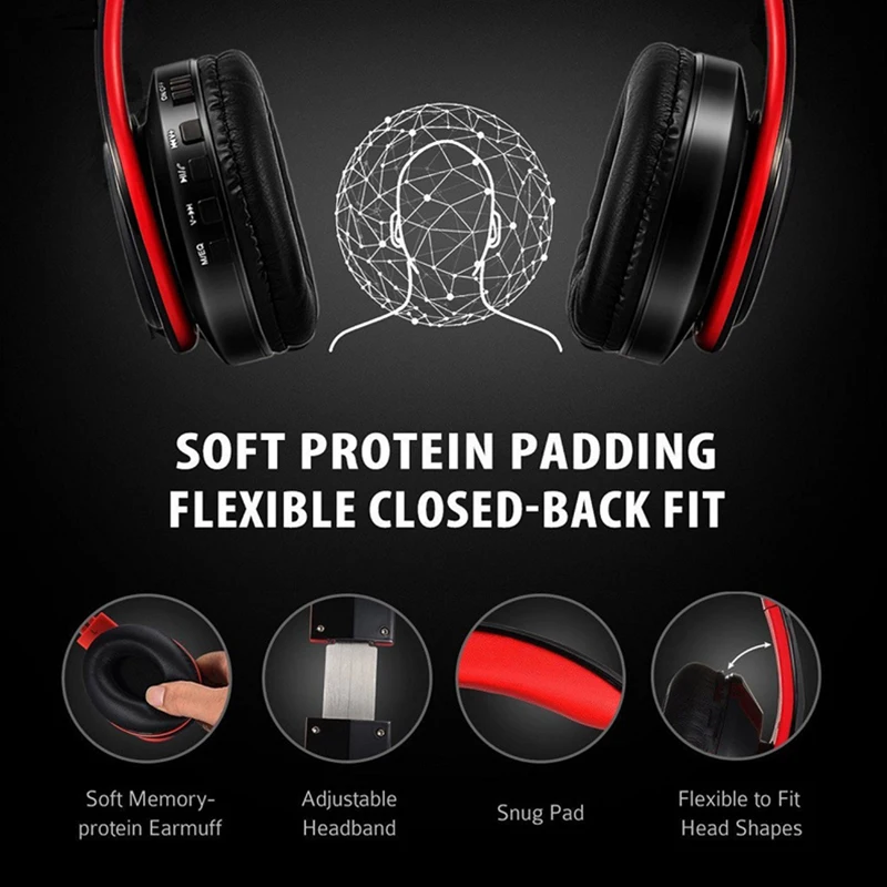 Беспроводной Bluetooth наушники С микрофоном телефонов Игровые для компьютера