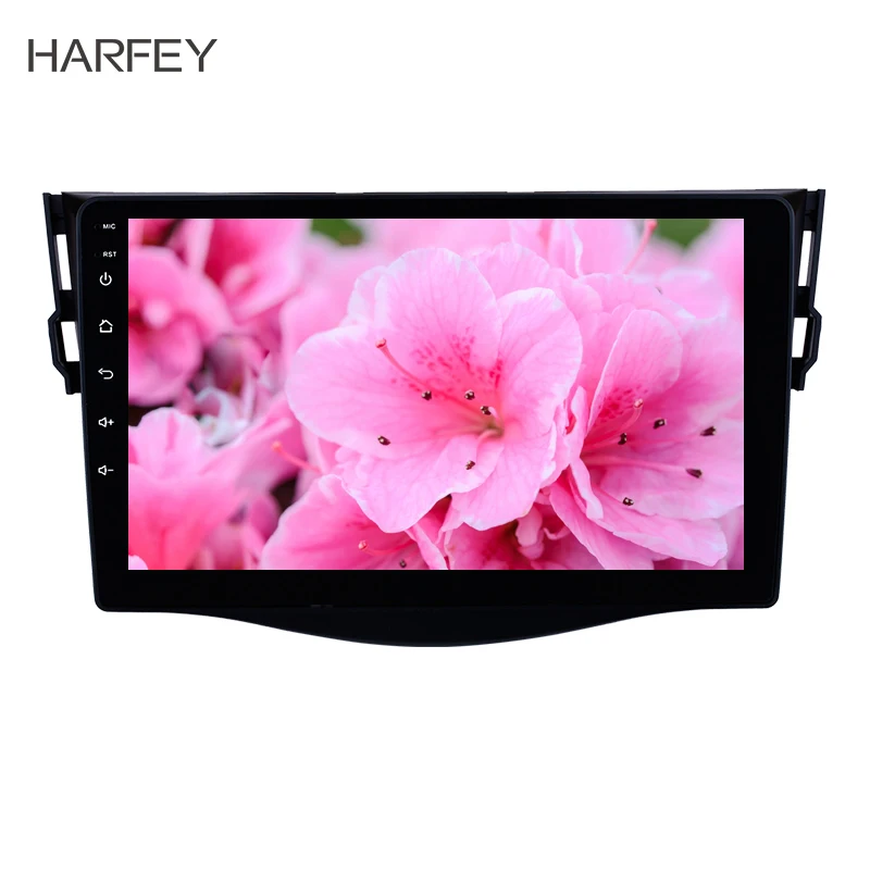 Harfey Android 9 1 GPS навигация &quotHD сенсорный экран для Toyota RAV4 2007-2013 радио SWC WIFI USB Bluetooth
