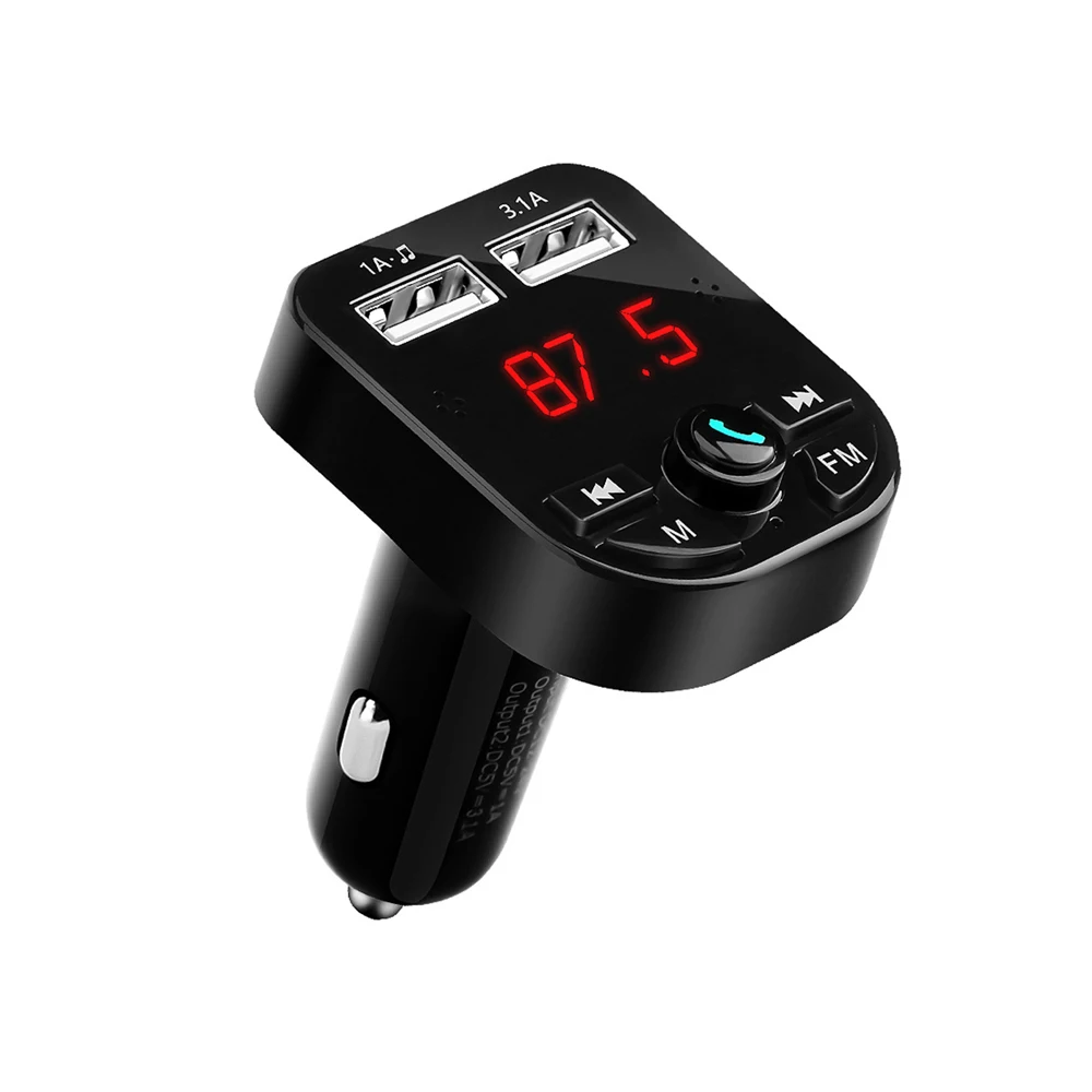 Car MP3 Player Bluetooth FM Transmitter Modulator Wireless Handsfree Kit 3.1A Dual USB Charger Accessories | Автомобили и