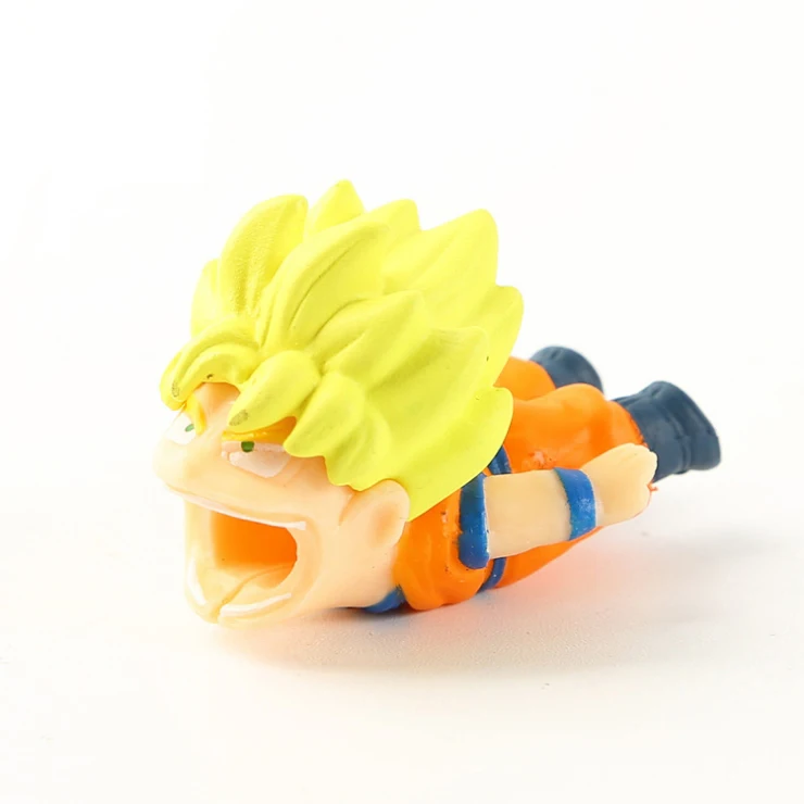 Son Goku 1 шт. кабель укуса линия передачи данных защита от поломок цельный Dragon Ball кабель укуса протектор для Iphone кабель забавная игрушка для ребенка - Цвет: Son Goku