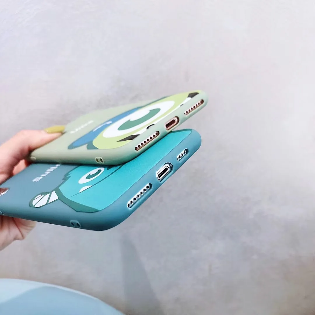 Милый мультяшный чехол для телефона sulley Mike iphone 7 plus 8 6 s аниме x xs max xr Fundas чехлы |