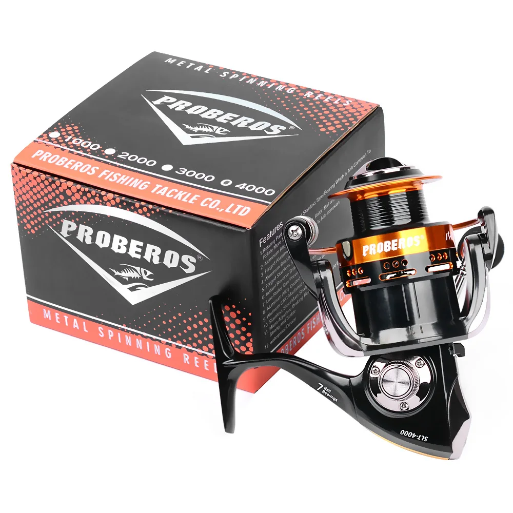 PRO BEROS SLT1000 6000 Series 7BB металлическая спиннинговая Рыболовная катушка катушки для