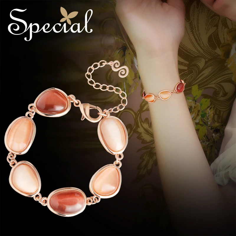 

Special European and American bracelet romantic display hand white can adjust the extension of endless tenderness
