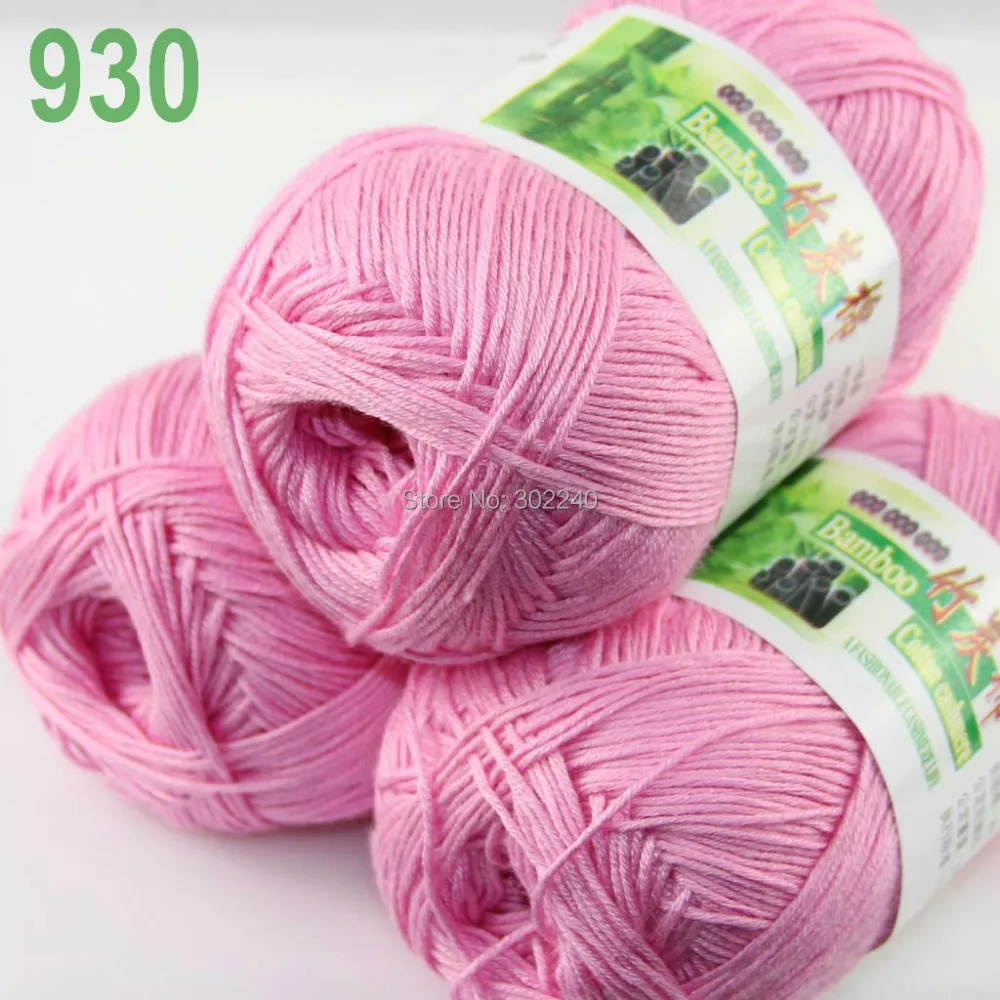 3 шт./партия мягкая трикотажная пряжа из натурального бамбука и хлопка радужной