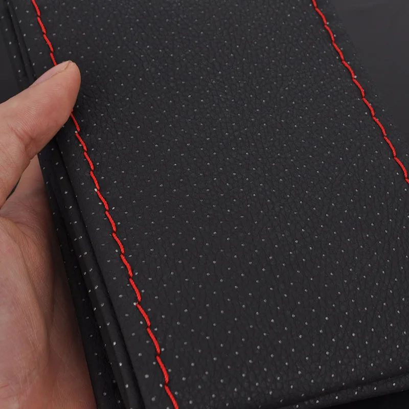 DIY оплетка крышки рулевого колеса/Мягкая кожа волокна на руль автомобиля с иглой и нитью универсальные аксессуары