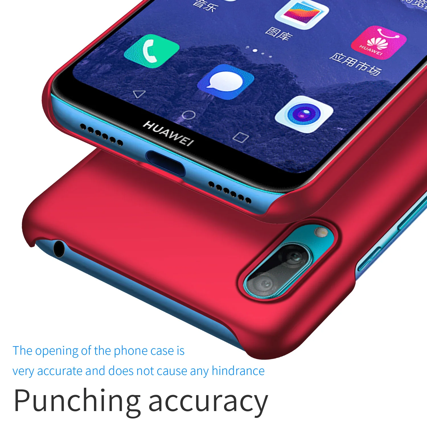 WEFOR Phone Cases for Huawei Y6 2019 Case Luxury Shockproof Cover Ultra Slim Hard Back Covers |