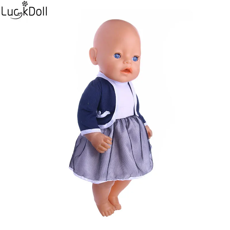 LUCKDOLL высококачественное летнее Модное Новое платье принцессы для куклы 43 см или