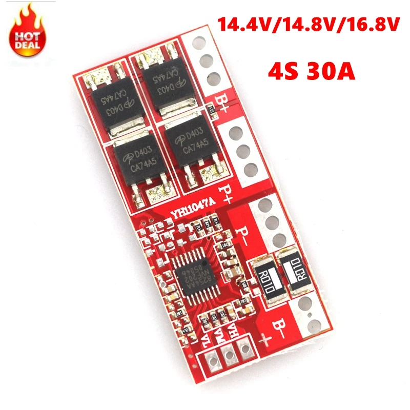 4S 30A литий ионный Батарея Зарядное устройство защиты Совета зарядки модуля High