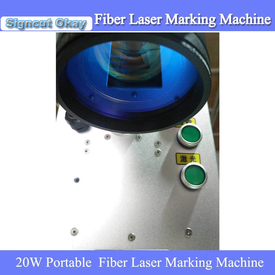Китай поставляет 20 Вт портативный мини волоконный лазерный маркировочный станок