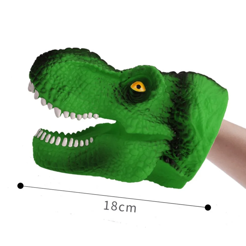 Ручные куклы динозавр T-Rex фигурки перчатки Мягкая виниловая Резина животное акула собака корова голова действие палец King Kong модель игрушки подарок