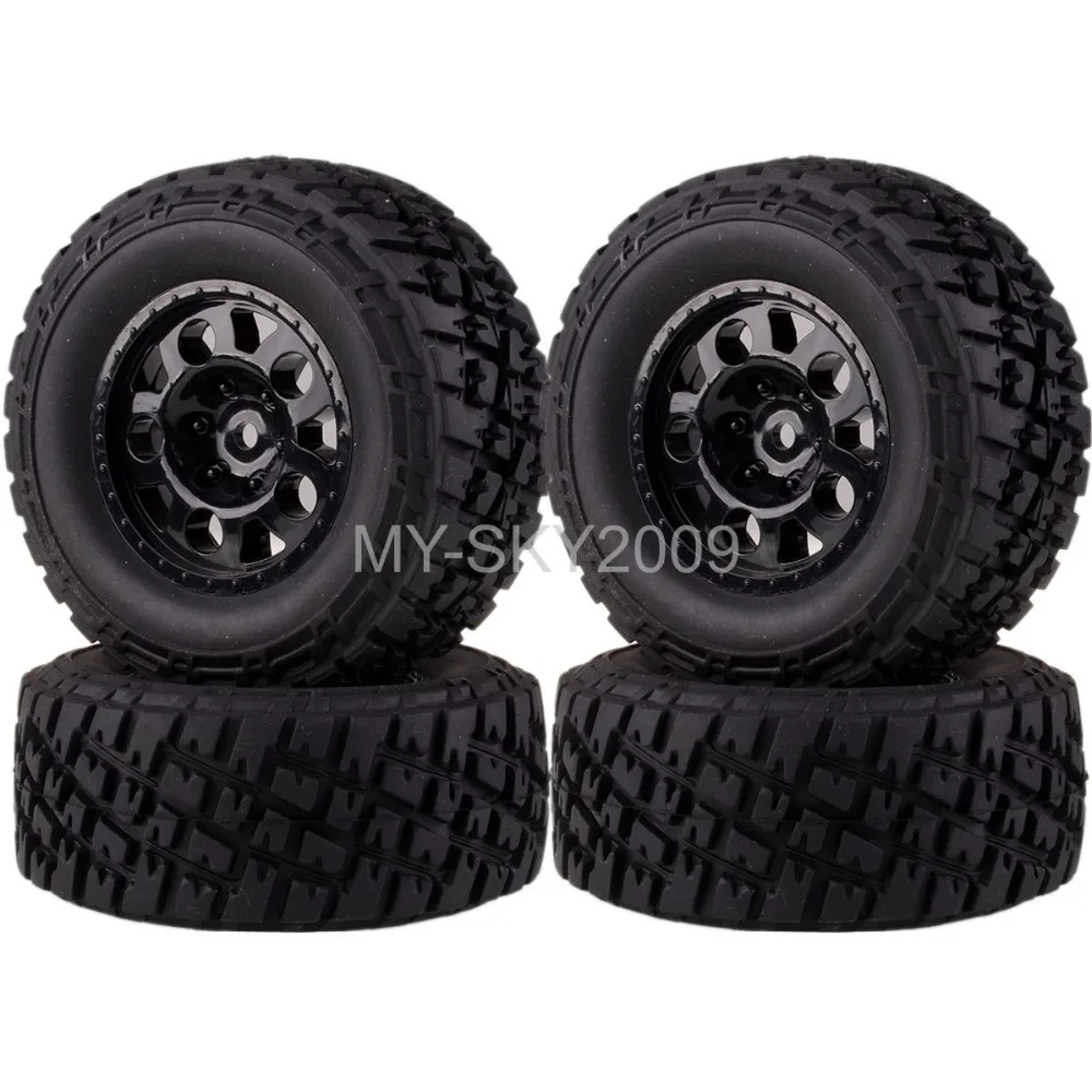 4 шт. передние и задние колесные обода шины для 1/10 RC Traxxas короткий курс грузовика