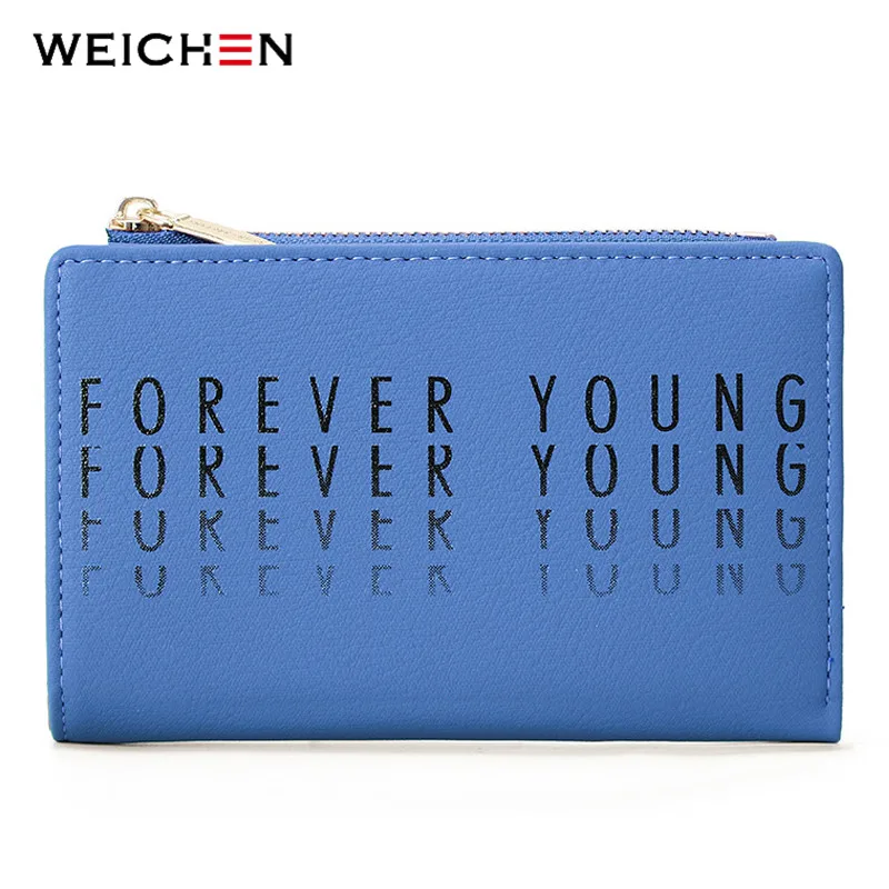 Кошелек с надписью Forever Young брендовый женский кошелек на молнии отделением для
