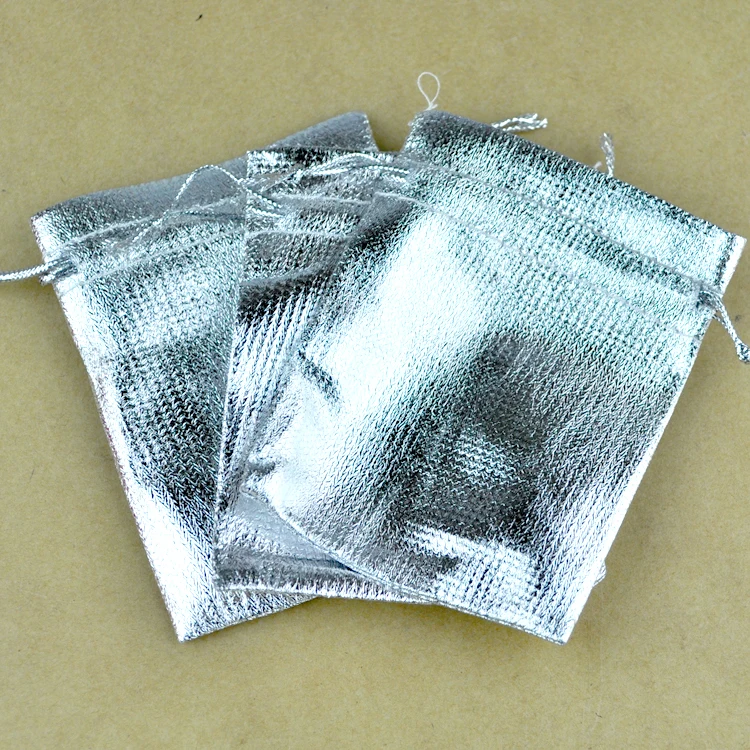 100 шт./пакет шелковые цвета упаковка ювелирных изделий тянущиеся атласные сумки