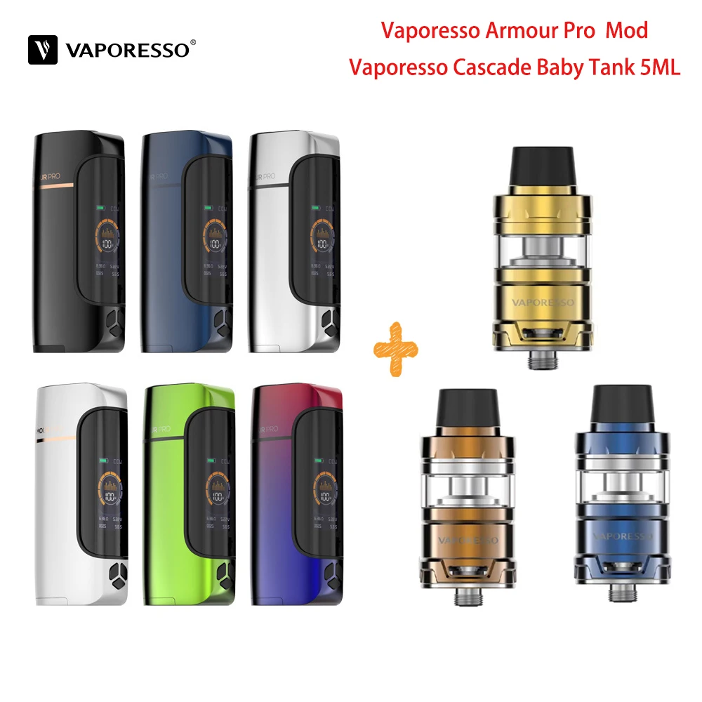 Оригинальный 100 Вт Vaporesso Armour Pro мод с каскадным детским баком 5 мл Vape электронная