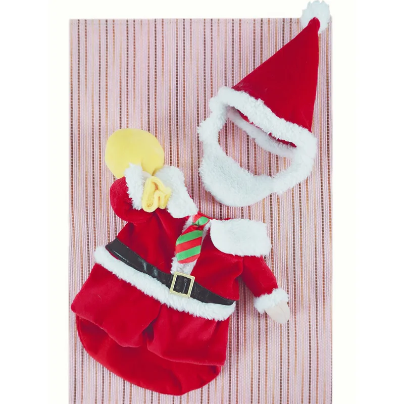 Очаровательны Собака Костюмы для кошек x'mas Санта Клаус/Лось Косплэй костюм