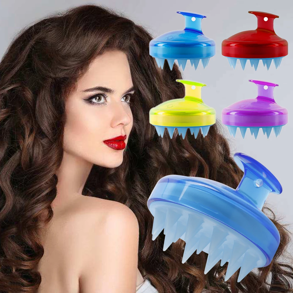 1 шт. мягкая волосяная щетка для мытья головы средства ухода за кожей силиконовая