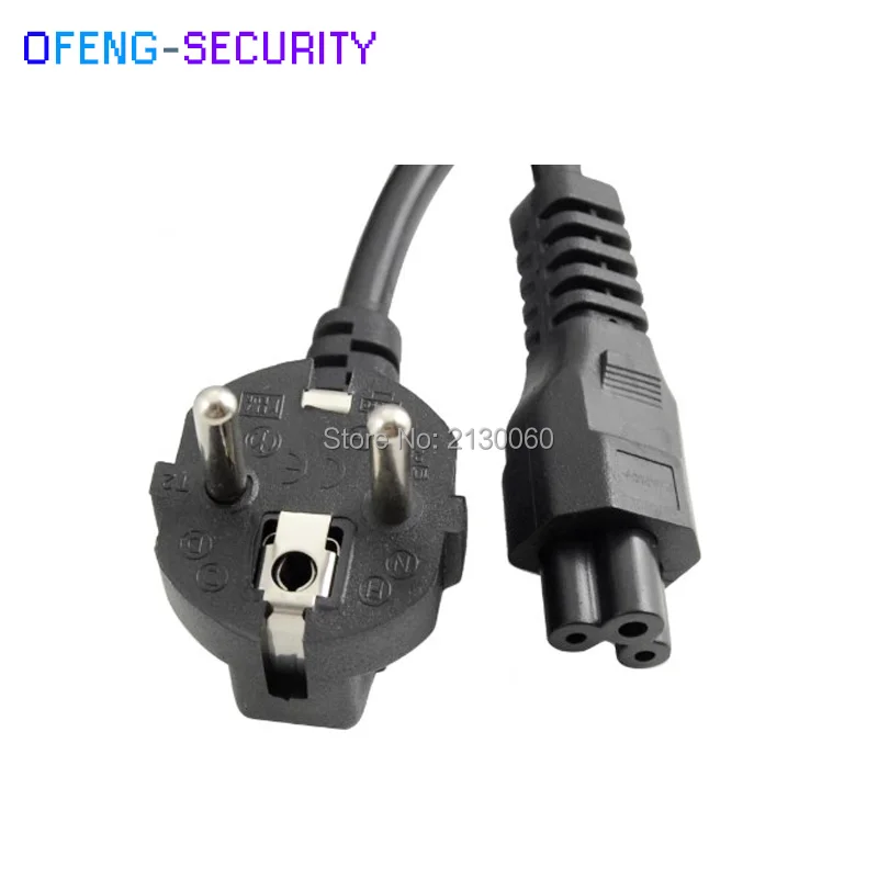 5 шт./лот штепсельная вилка европейского стандарта кабель питания переменного