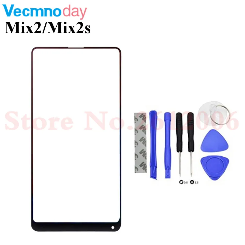 Подлинная для Xiaomi mi Mix 2 2 S/mi x2 mi x2s Переднее стекло сенсорный экран ЖК-дисплей внешняя панель Крышка объектива Запасная часть