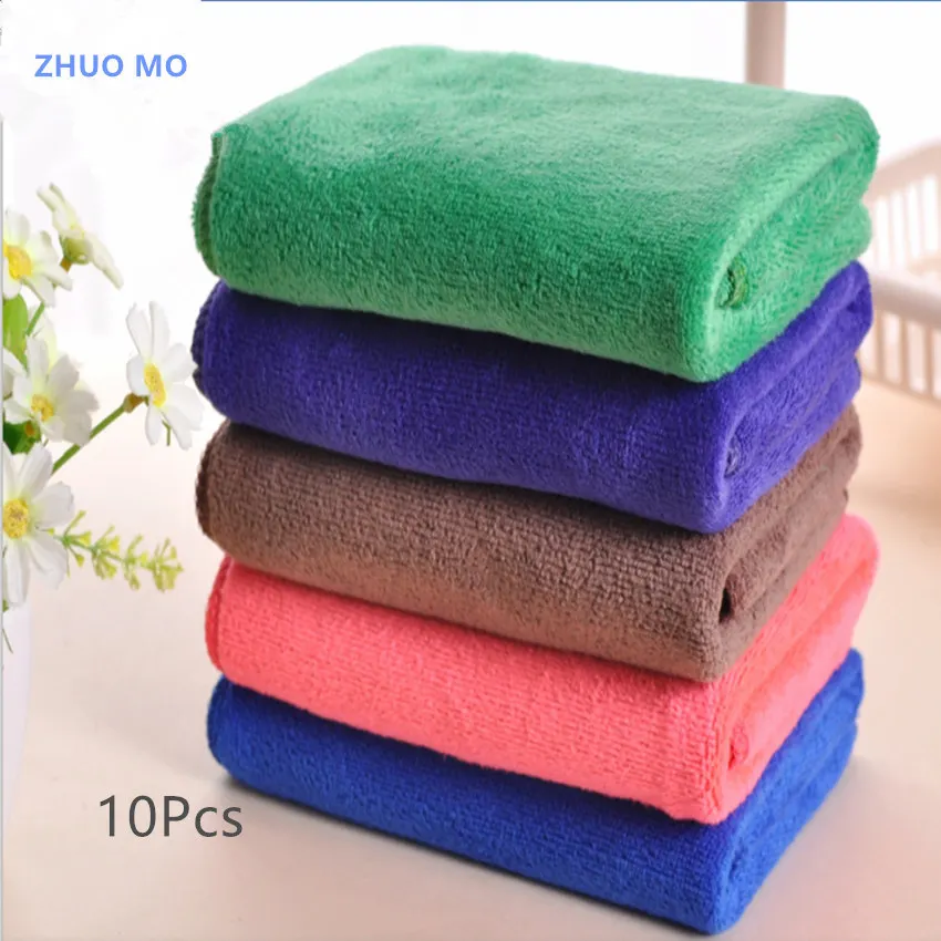 

10Pcs 30*70cm Microfiber Face Towel Super Absorbent Quick-drying Car Wash Towel Cleaning Tool Ultra Soft Microfiber Cloth