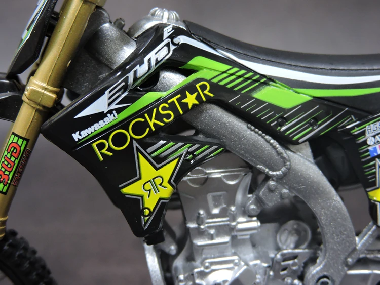 Специальный литой металл 1/12 Kawasaki KX450F Мотоцикл № 22 статическая настольная модель дисплея