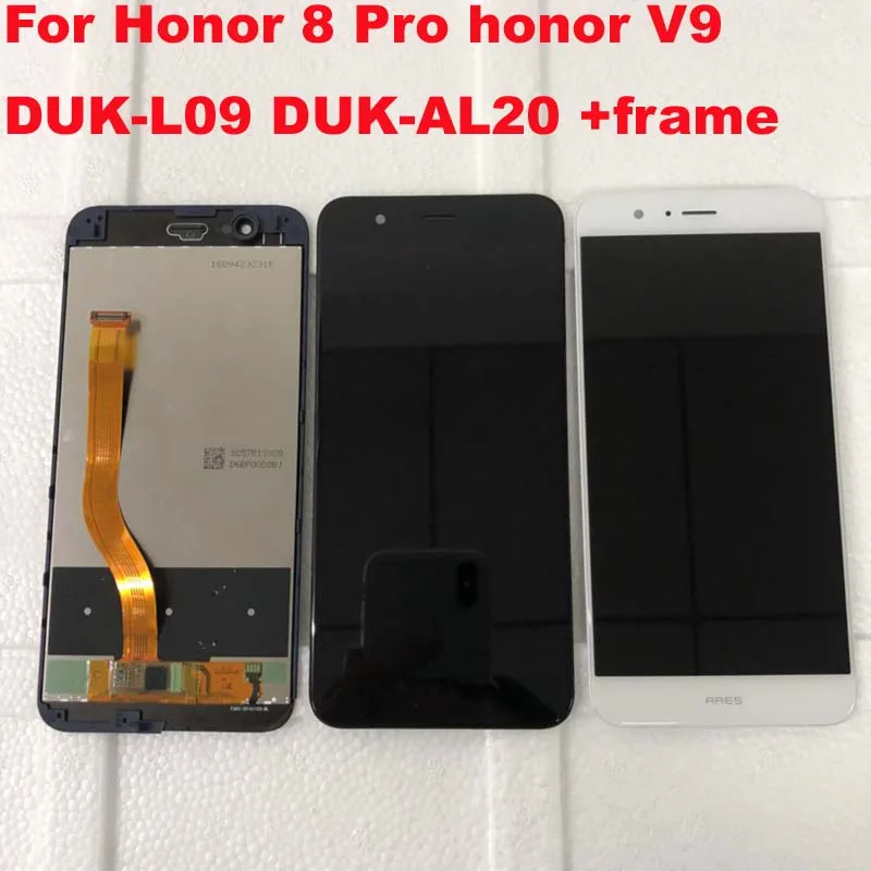 ЖК-экран для Huawei honor 8 Pro honor V9 DUK-L09 DUK-AL20 ЖК-дисплей с сенсорным экраном дигитайзер сборка+ рамка