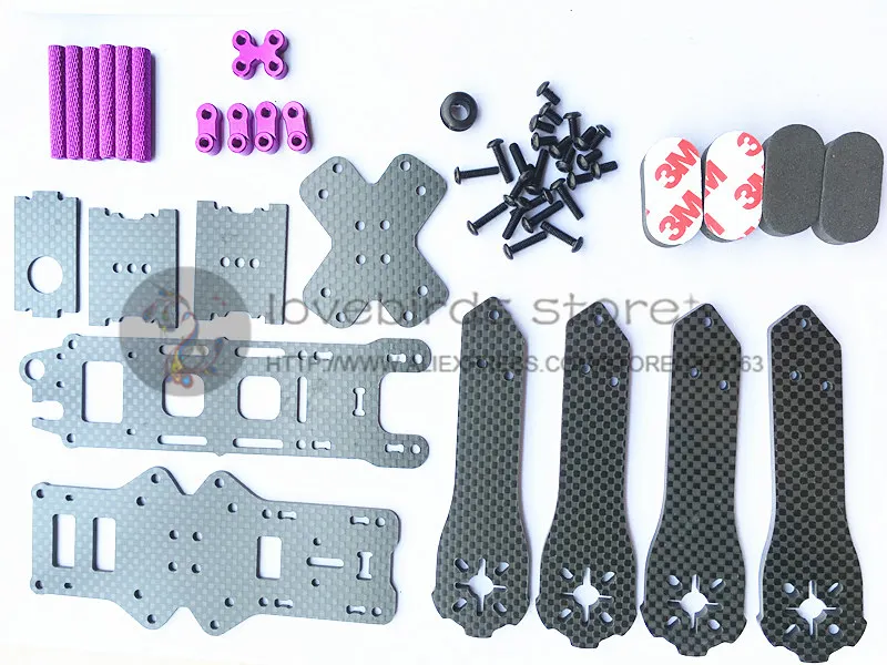 Новейший DIY мини дрон FPV QAV R крест гоночный квадрокоптер 180 мм/220 мм рамка из