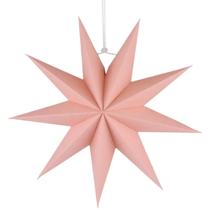 pink 30 см; свадебные туфли в сложенном виде Бумага фонарики в виде звезд 3D висит Бумага звезды на свадьбу и день рождения душ Вечеринка новогоднее оконное Дисплей - Цвет: pink
