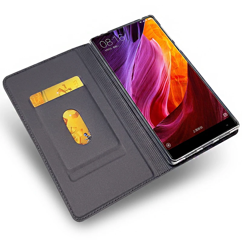 Чехол-книжка Pre mi um для Xiaomi mi Mix 2S 2 из натуральной кожи для Xiao mi x2S 6 ГБ 8 ГБ, защитный чехол-бумажник для карт