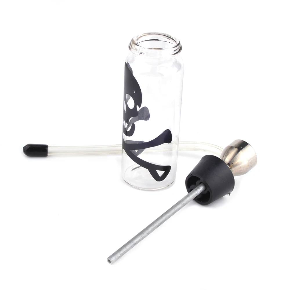 ONUOSS Fashion Design Smoking Cigarette Glass Pipes Mini Water Pipe Hookah Cigarette Filter Tips Glass Bottle Shisha 141F