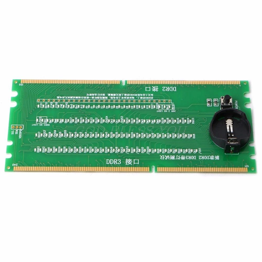 Тестер DDR2 и DDR3 2 в 1 с подсветкой для материнской платы | Компьютеры офис