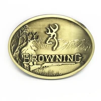 fashion browning belt buckles oval western belt buckle metal for men apprael accessories free shipping