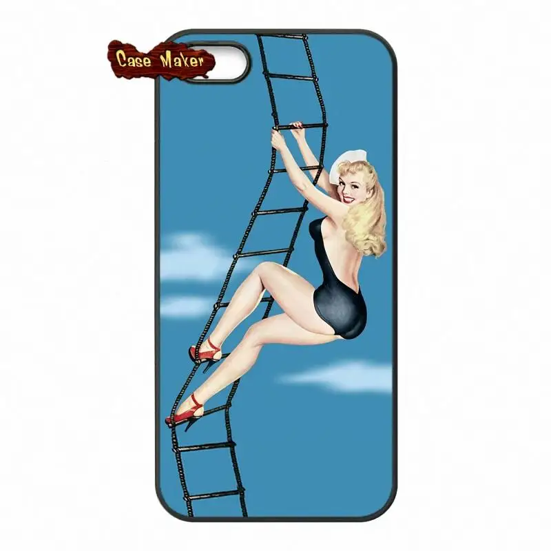 Мэрилин Монро Pin Up Pinup девушка чехол для телефона iPhone X 4 4S 5 5C SE 6 S 7 8 плюс Galaxy J5 J3 A5 A3