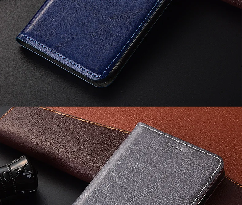 ND14 Genuine leather wallet phone bag for Xiaomi Redmi Note 7(6.3') wallet case for Redmi Note 7 Pro phone case with card slots