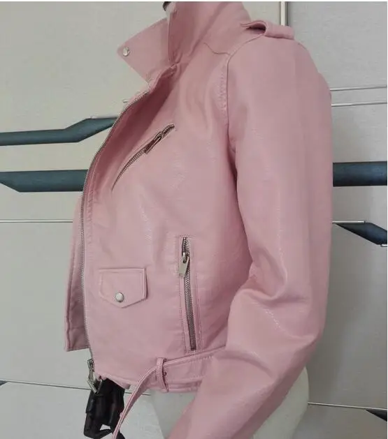 Женская кожаная куртка Xdg100 на молнии яркая новинка женская куртка|women leather