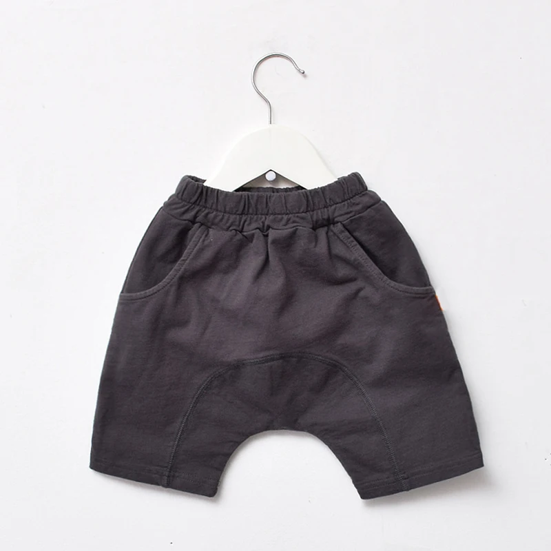 Детские брюки для детей летние шорты маленьких мальчиков и девочек однотонная