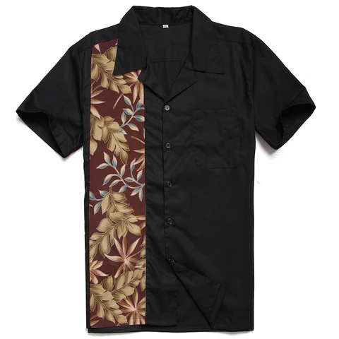 Мексиканская Мужская рубашка в стиле хип-хоп с принтом пальмы винтажные Стильные топы Модные Гавайские рубашки с коротким рукавом