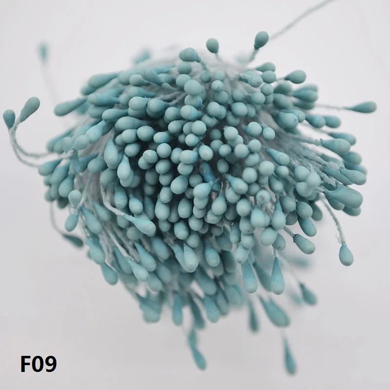 F09 400 шт 1,5 мм Мини жемчужные цветы искусственные тычинки цветы перламутровые ремесла свадебные украшения DIY Скрапбукинг аксессуары для дома 6Z - Цвет: F09