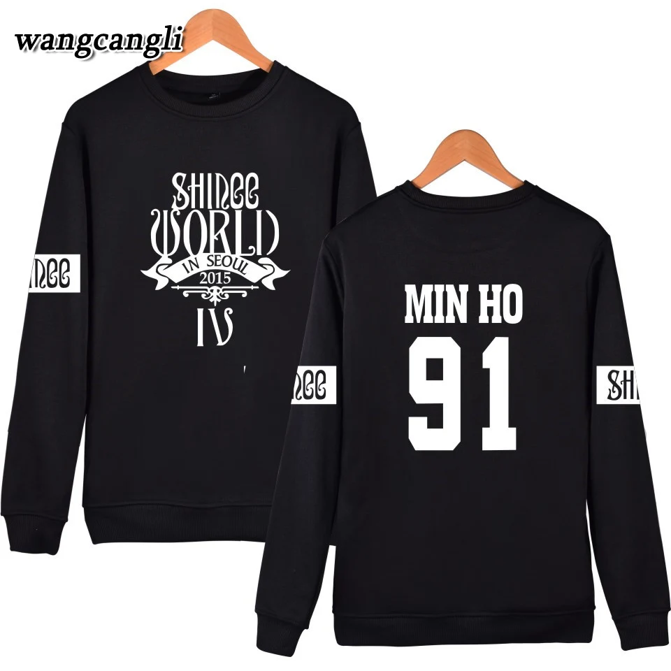 Толстовка SHINee Kpop для мужчин и женщин корейский спортивный костюм в стиле