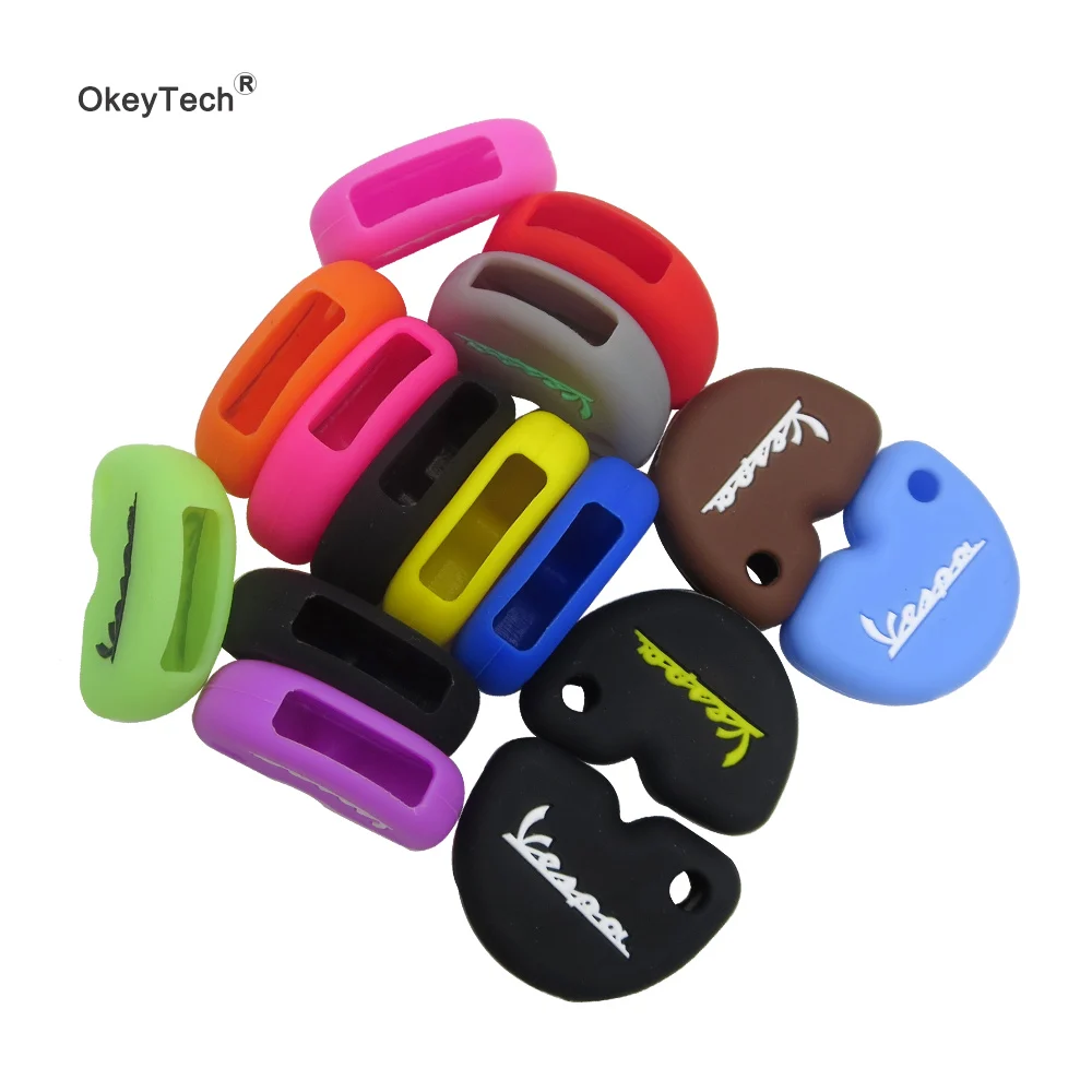 5 шт./лот силиконовый резиновый набор ключей для мотоцикла Vespa piaggio New Fly 3vte 125 gts gtv 250