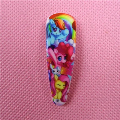 2PCS 2 шт. заколки для волос с героями мультфильмов для девочек Kawaii BB заколки для волос Головные уборы ободок аксессуары для волос Детские подарки My little horse Poni Единорог повязка на голову - Цвет: 2PCS