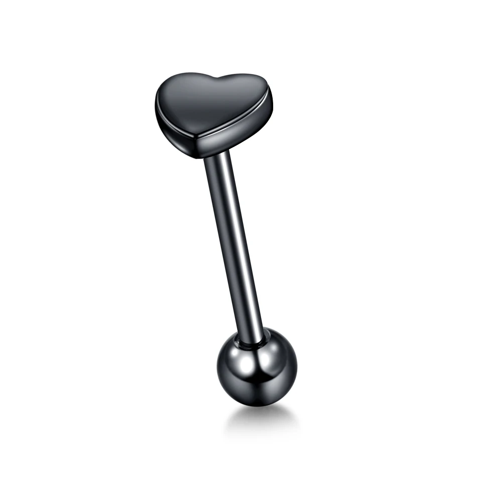 1 шт. кольцо в форме сердца и шарика 16 мм язычок пирсинг для соска секс нержавеющая
