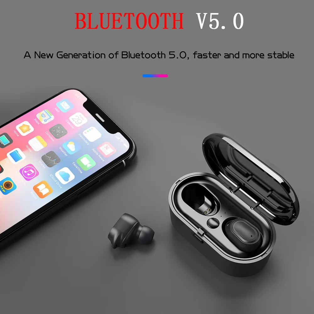 AIR2 tws Bluetooth 5 0 Спортивные Беспроводные наушники 3D стерео мини с микрофоном PK Q32 XG12