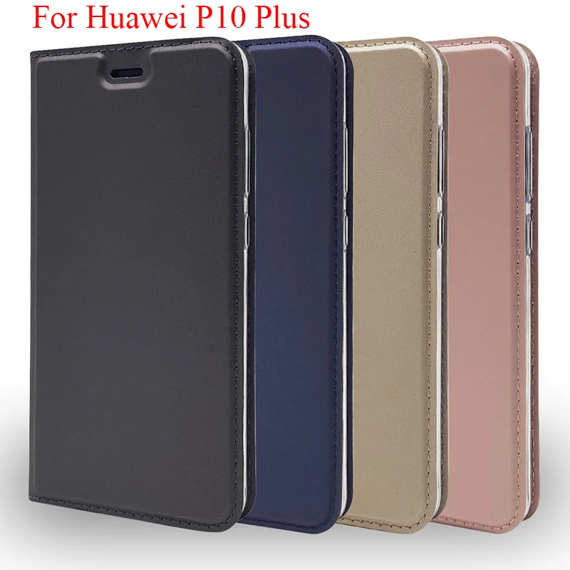 Ультратонкий магнитный чехол для Huawei P10 Plus 5 дюйма футляр карт телефона откидной с