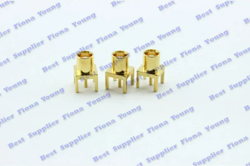 50pcslot Оптовая Продажа РФ коаксиальный Прямо Goldplated Разъем MCX женский печатного