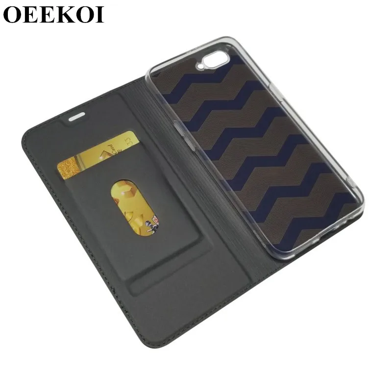 Ультратонкий кожаный чехол бумажник OEEKOI для OPPO K3/R17 Neo/R15 Pro|Чехлы-портмоне| |
