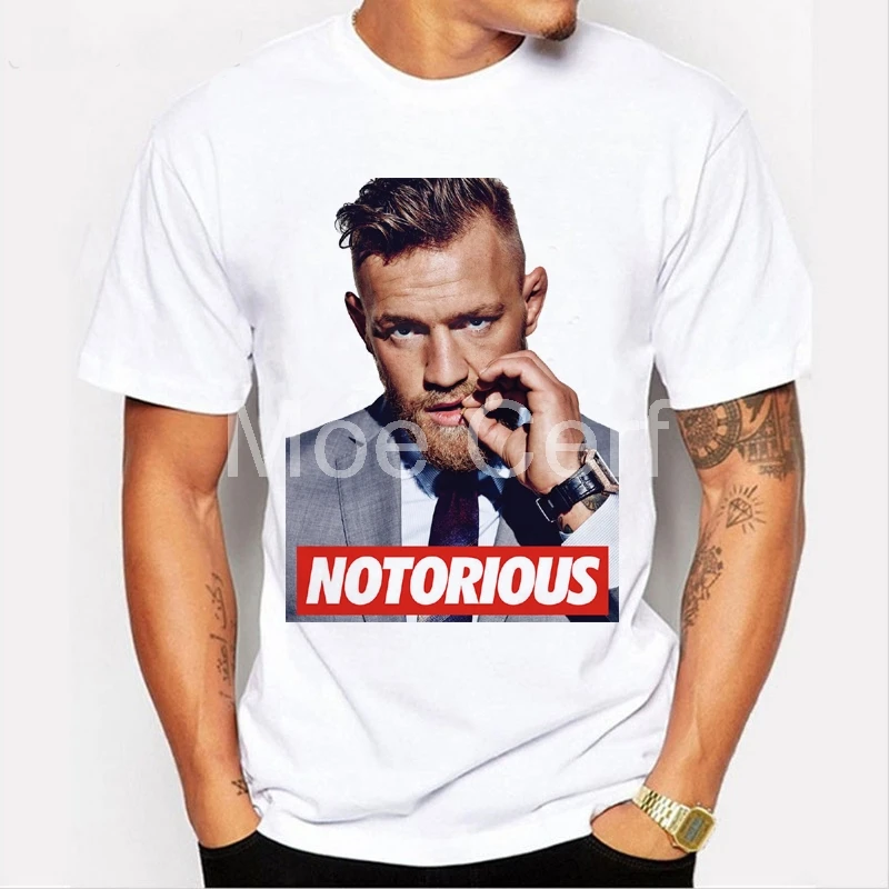 Conor McGregor UFC KFC Colonel Creative Design Harland Sanders MMA летняя футболка с короткими рукавами