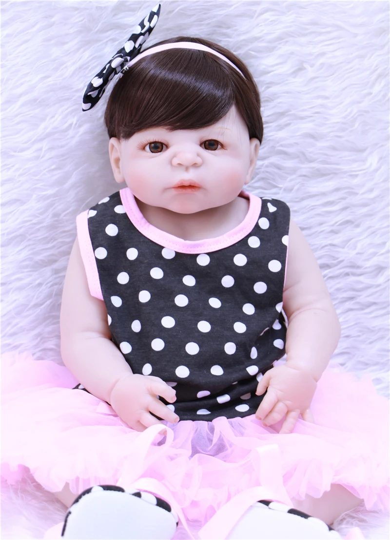 Кукла reborn для девочек 55 см силиконовая ручная работа|reborn girl|doll rebornreborn baby doll |